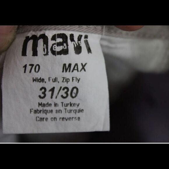 MAVI 170 Max Wide, Full, Zip Fly 31/30 Khaki Mens Jeans. - Picture 7 of 8